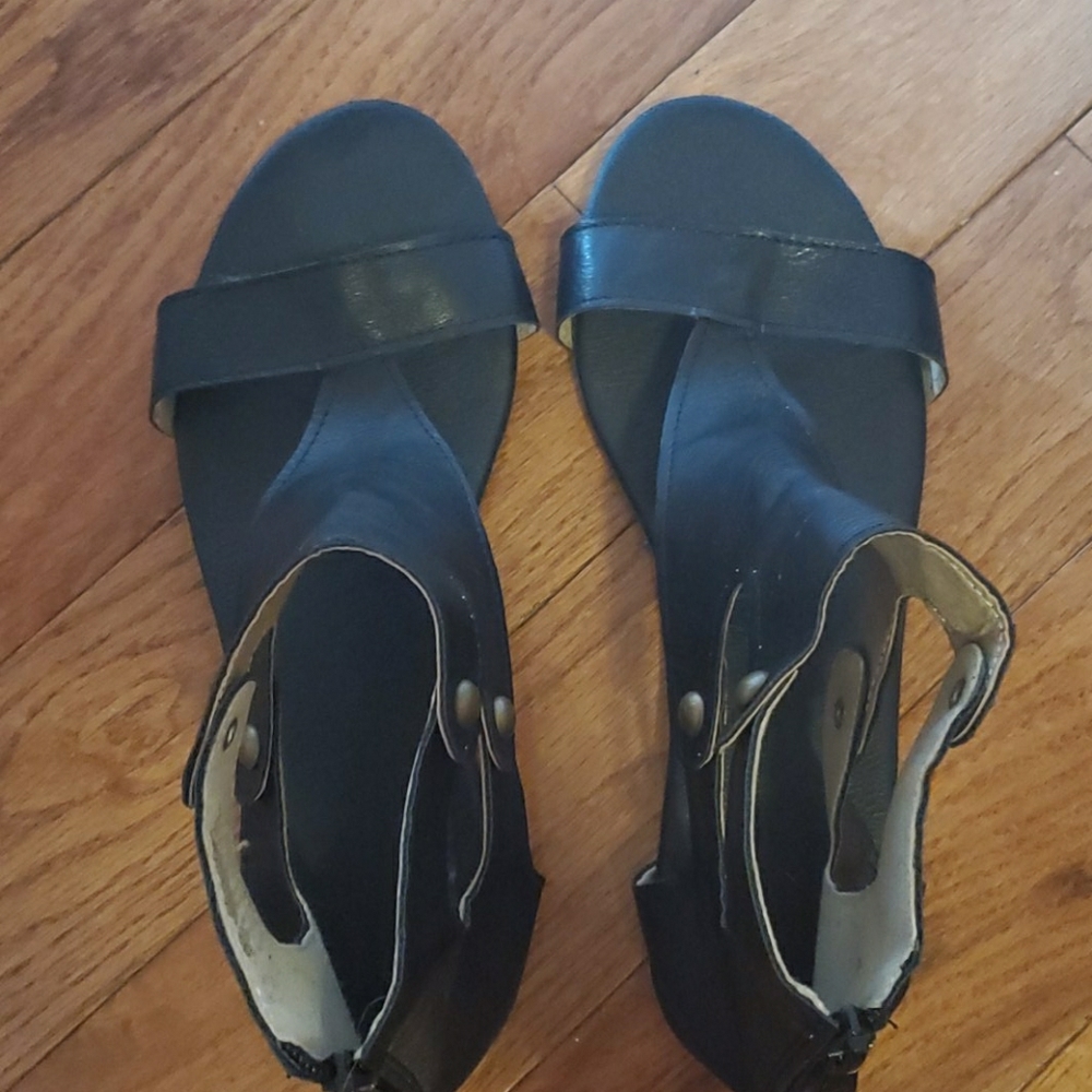 Sharp Black Sandals
